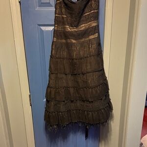 Elegant Black  Tiered Dress